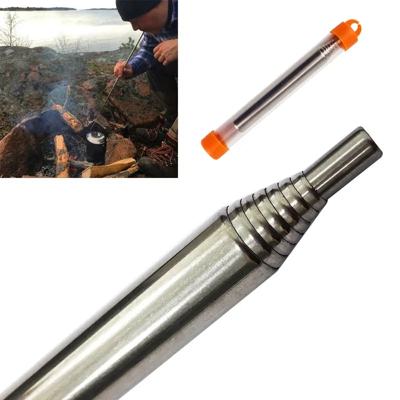 Soplete de Supervivencia para Hogueras y Cocina Al Aire Libre Survival Blowpipe For Campfires & Outdoor Cooking Survival