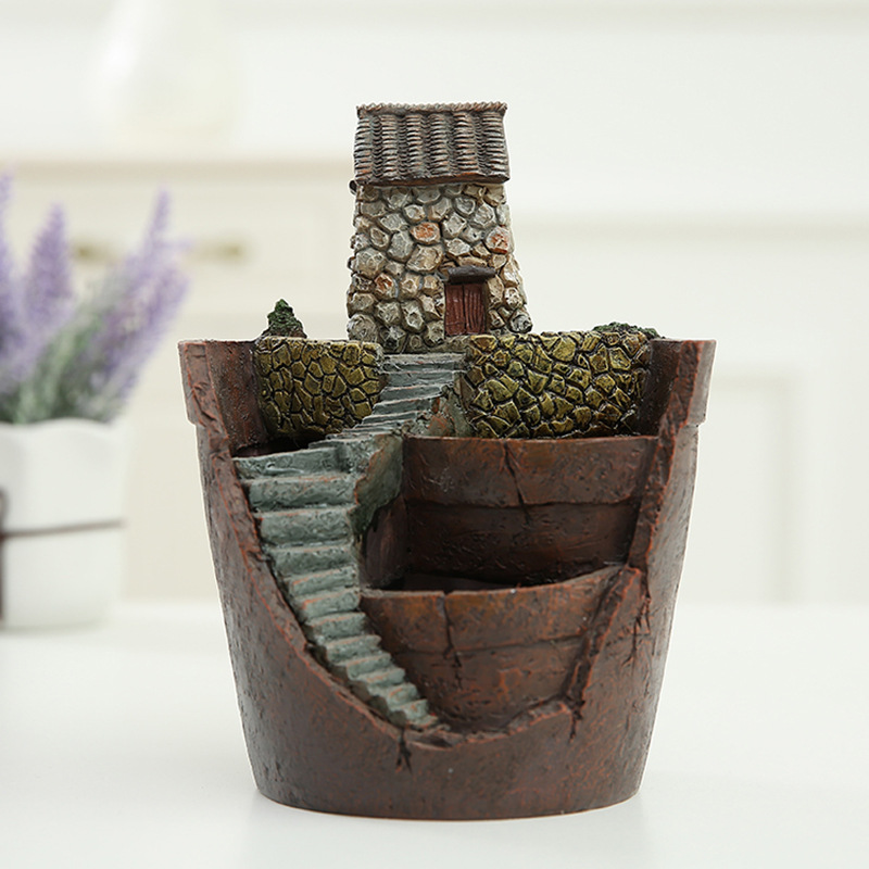 Maceta Decorativa de Plantas Suculentas para Mini Jardín - Maceta Bonsái para Micro Paisaje y Jardín