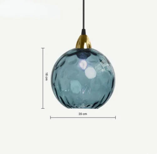 Lámpara Colgante Esférica de Cristal