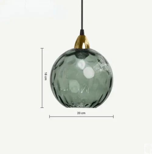 Lámpara Colgante Esférica de Cristal