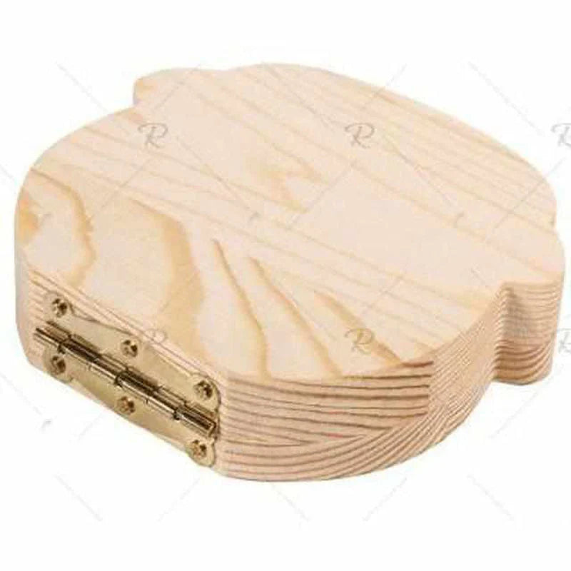 Caja De Dientes De Madera Para Recuerdos Preciosos - Con Espacio Para Dientes De Leche Y Datos Personales