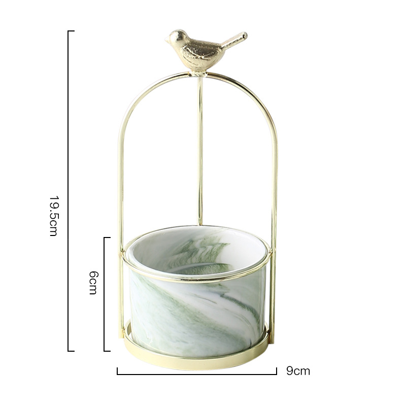 Maceta De Flores Con Diseño De Pájaro Para Una Decoración Con Estilo