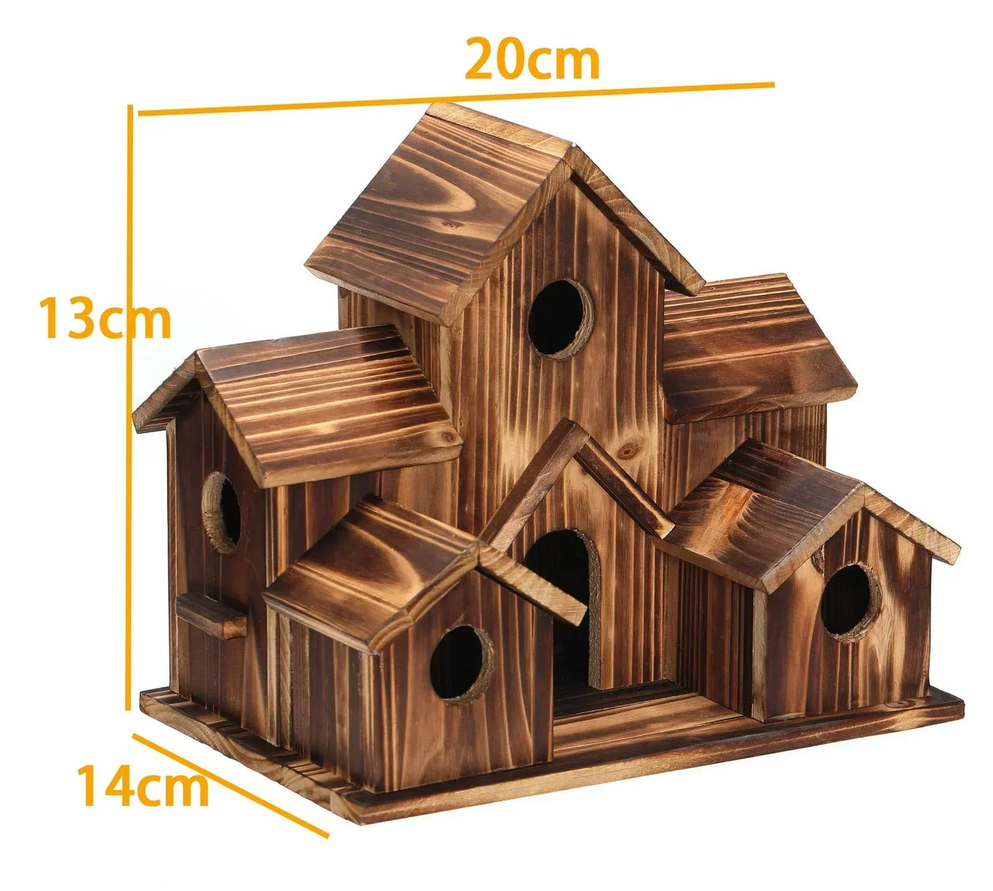 Casa para Pájaros Artesanal de 6 Agujeros