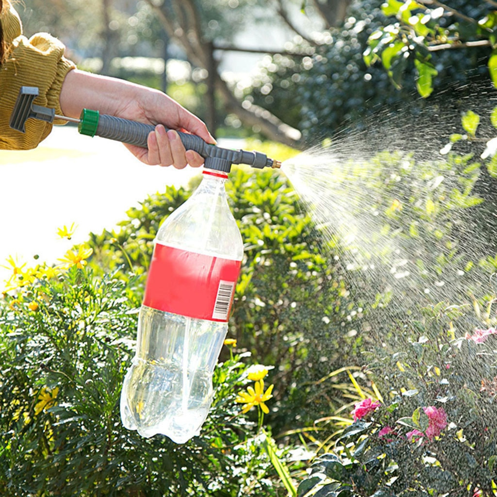 Pulverizador de Jardín de Botella Universal con Boquilla de Alta Presión - para Regar las Plantas y Limpiar