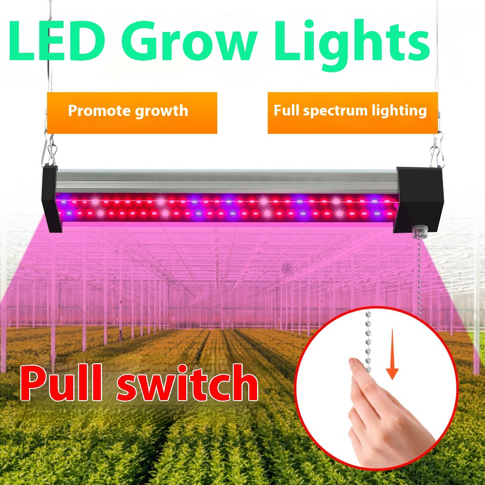 Lámpara Led Para Plantas Con Iluminación De Espectro Completo E Interruptor Pull Para Un Crecimiento Óptimo De Las Plantas