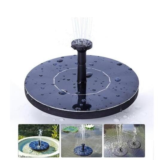Fuente Burbujeante con Panel Solar Burbujeador de Agua Alimentado por Energía Solar para Baños de Pájaros