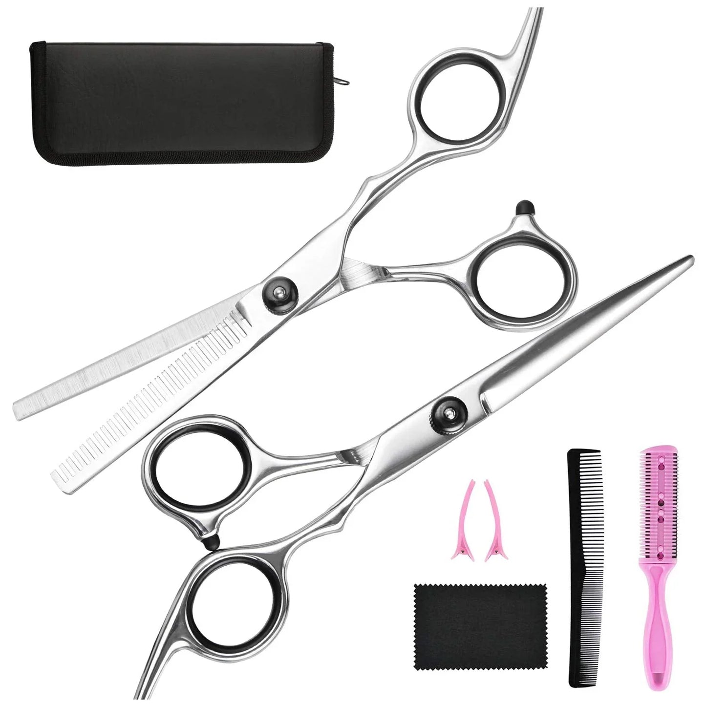 Juego Profesional para el Cuidado Del Cabello | Tijeras de Corte y Adelgazamiento para Peinados Precisos