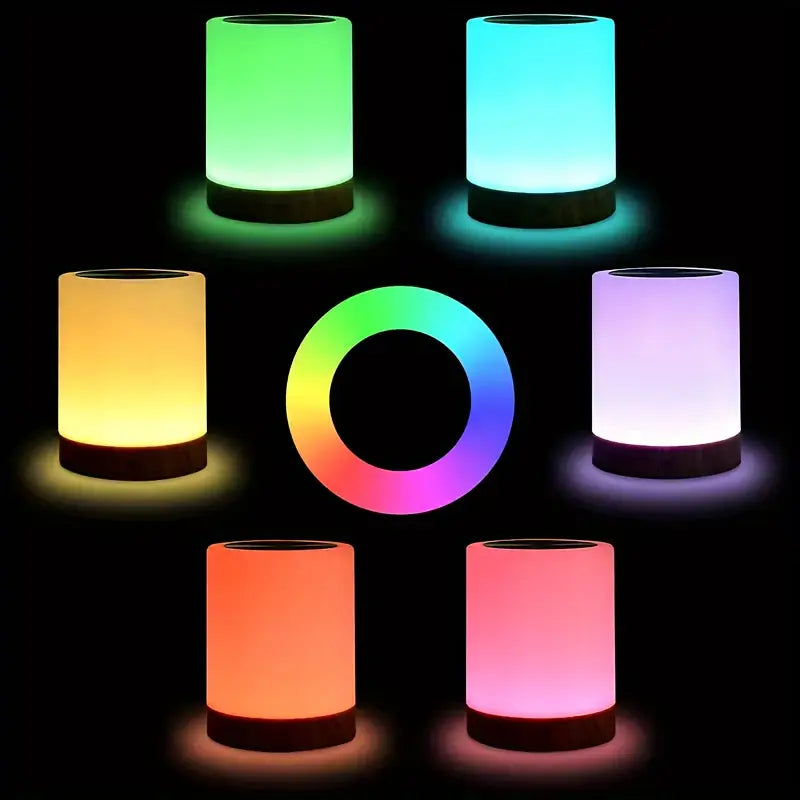 Luz LED Nocturna Regulable Con Diseño Moderno Y Cambio De Color