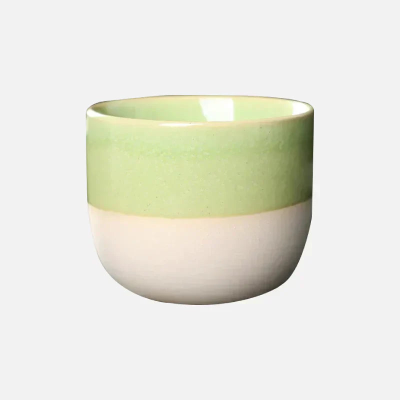 Taza De Cerámica Hecha A Mano - Azul Glazed Tea Bowl