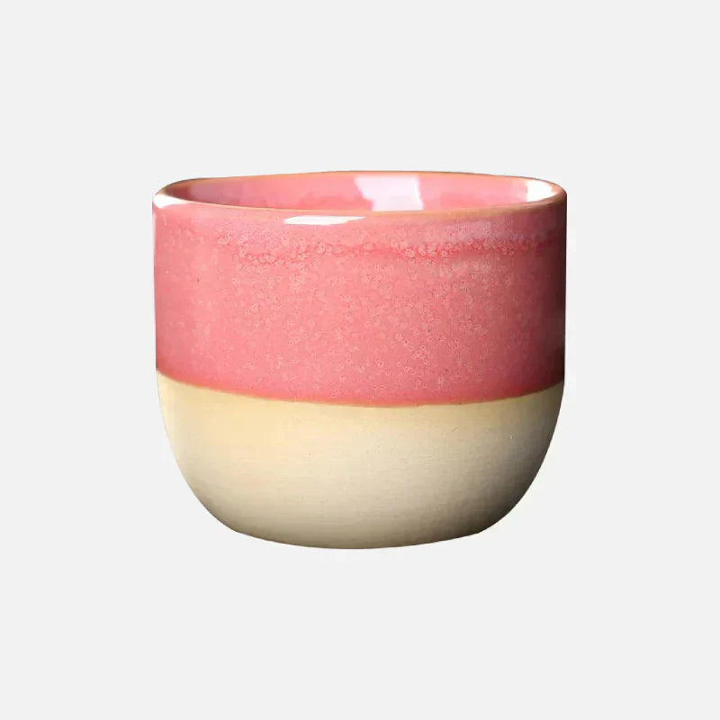Taza De Cerámica Hecha A Mano - Azul Glazed Tea Bowl