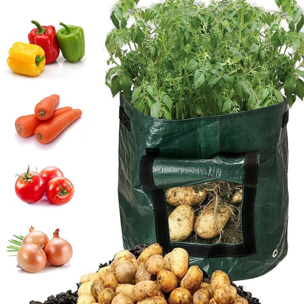 Bolsa de Plantación para Patatas - Reutilizable y con Ventana