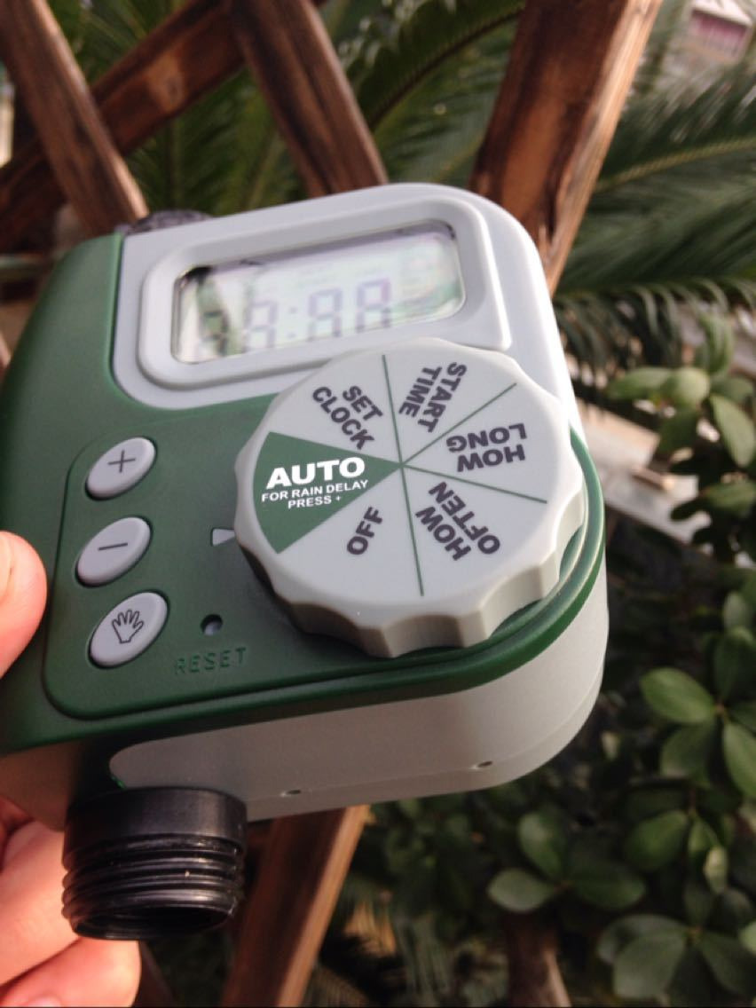 Control de Riego Digital para Jardín - Temporizador de Grifo Automático con Pantalla Lcd