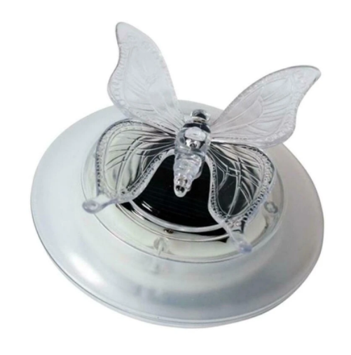 Decoración de Estanque con Energía Solar Mariposa y Libélula - Luces Led que Cambian de Color para Jardín y Estanque