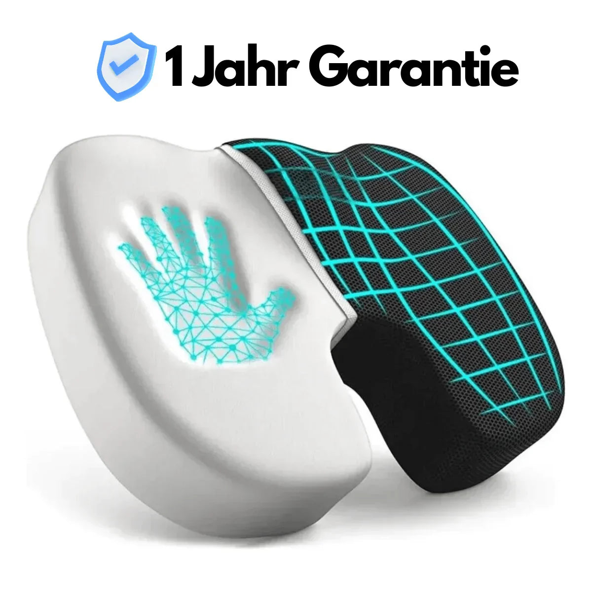Cojín de Asiento de Confort Ergonómico 4d con Soporte Ortopédico