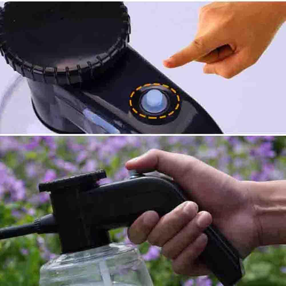 Pulverizador Eléctrico Automático a Presión para Jardinería y Cuidado de Plantas con Cabezal Pulverizador Regulable