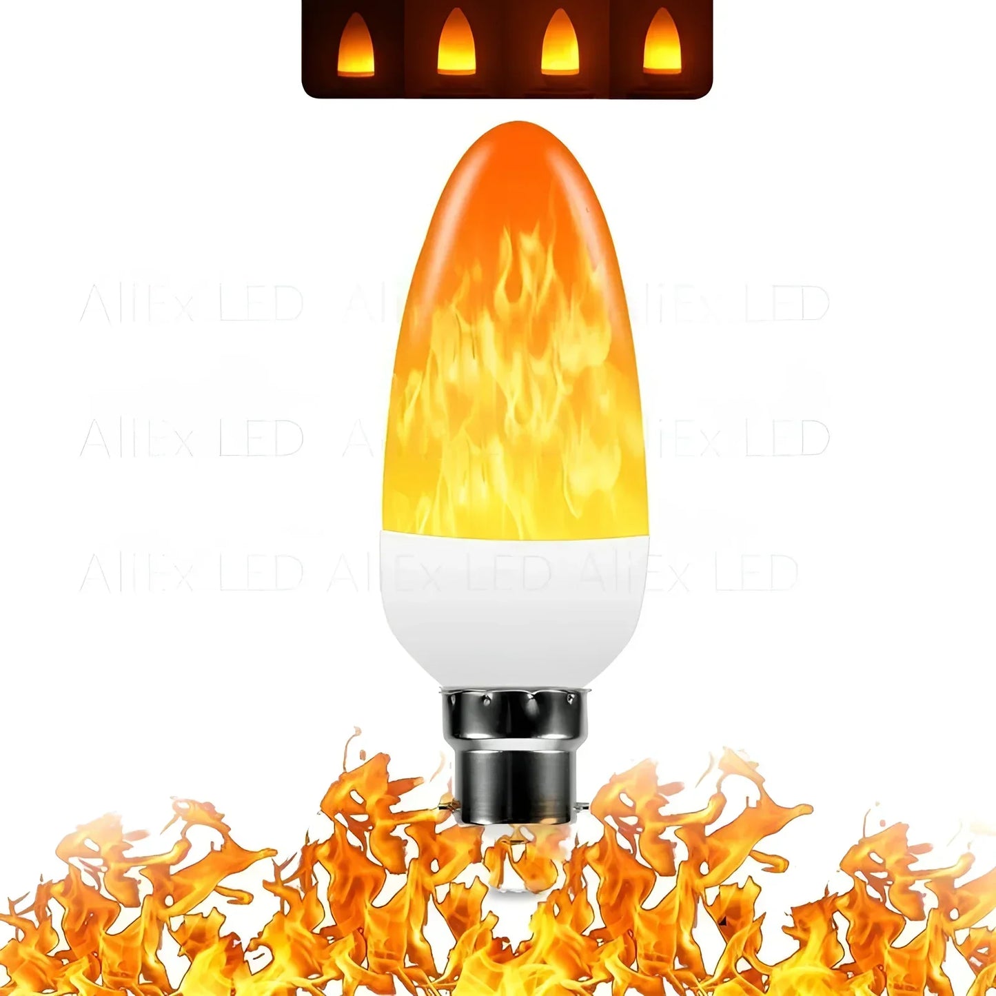 Lámpara con Efecto de Llama - Bombilla Led de 9w con Brillo de Llama Realista Lámpara con Efecto de Llama - Bombilla Led de 9w con Brillo de Llama Realista