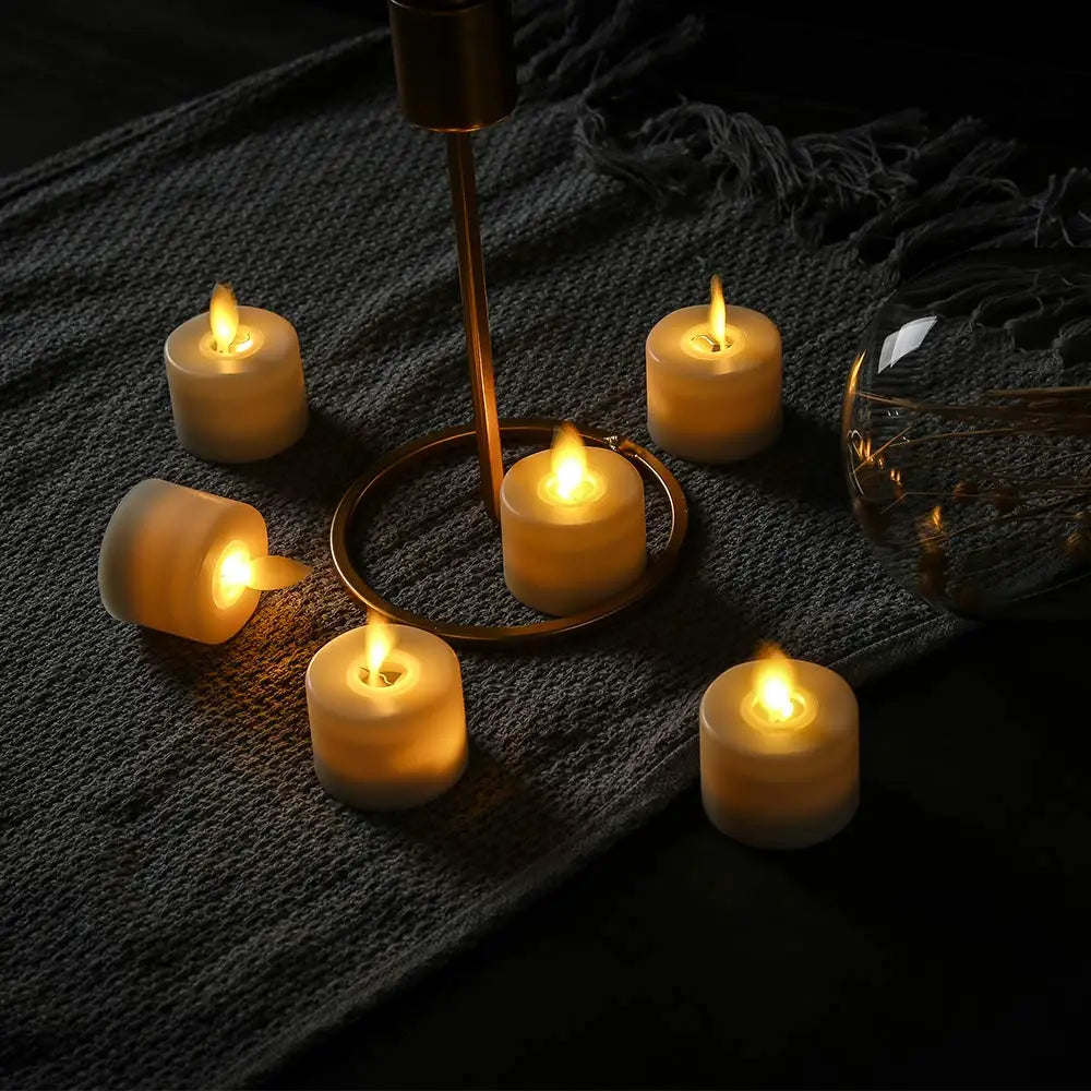 Juego de Velas con Luz Led