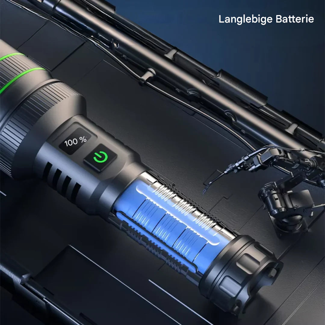 Antorcha LED Extremadamente Brillante Y Ampliable Con Función De Banco De Energía Para Aventuras Al Aire Libre