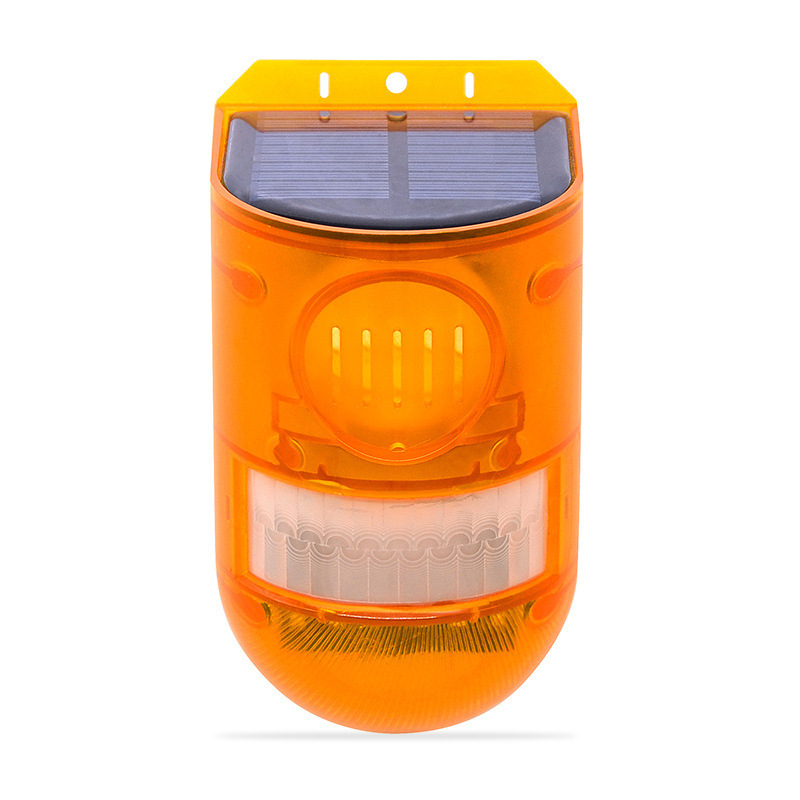 Ahuyentador de Animales Alimentado por Energía Solar con Alarma - Protección Eficaz Contra los Animales