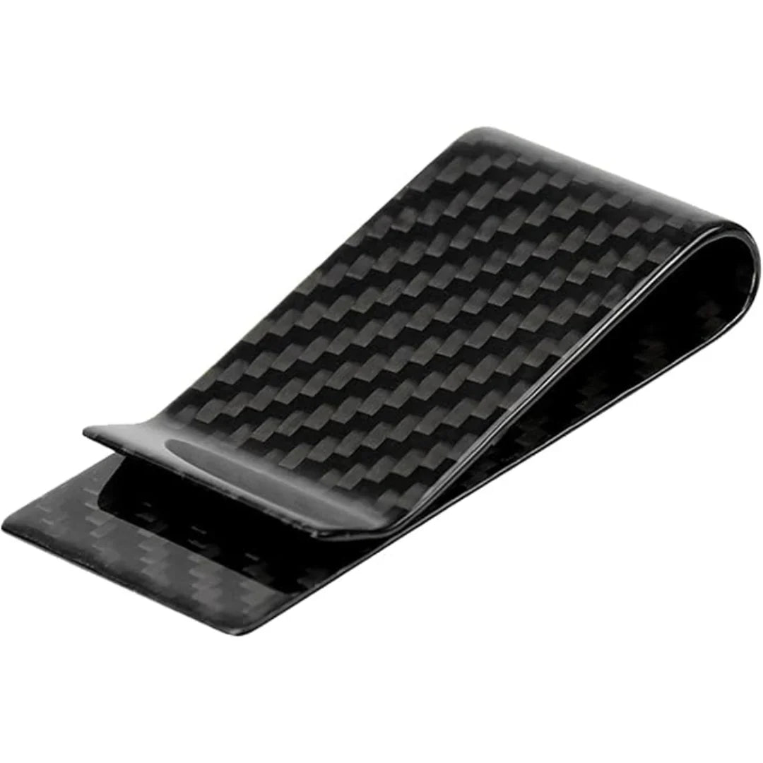 Elegante Tarjetero y Pinza para Billetes de Acero Inoxidable - Set de 2 Preciosos Tarjeteros y Pinzas para Billetes de Acero Inoxidable