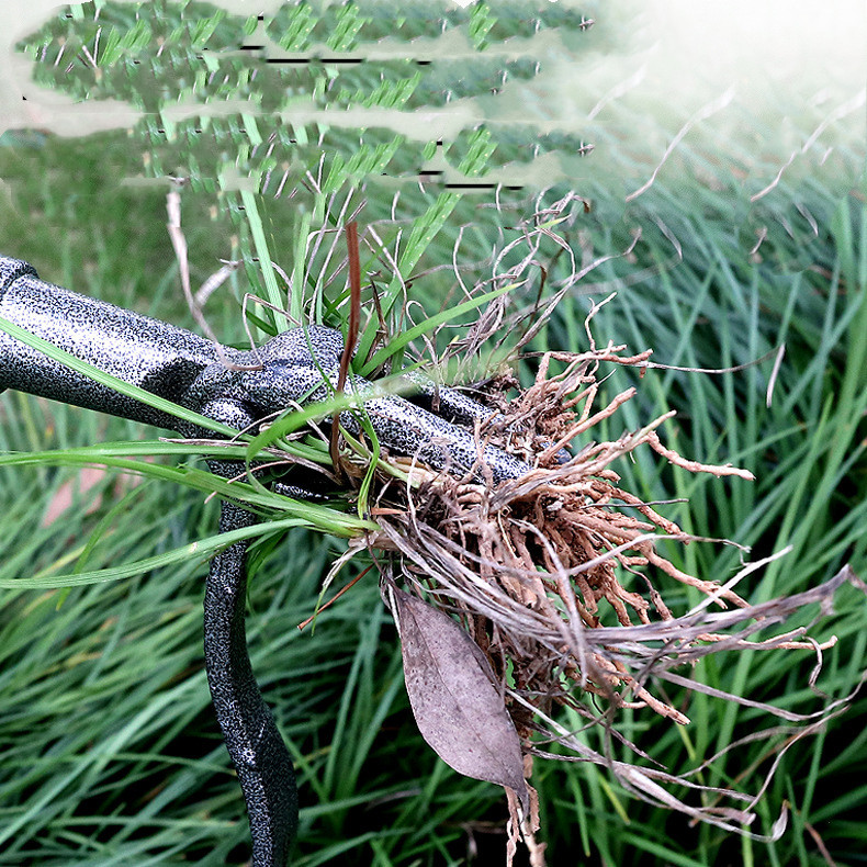 Extractor de Malas Hierbas con Cabeza de 4 Garras - Eficaz Herramienta de Jardín de Hierro para la Eliminación de Raíces