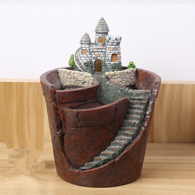 Maceta Decorativa de Plantas Suculentas para Mini Jardín - Maceta Bonsái para Micro Paisaje y Jardín