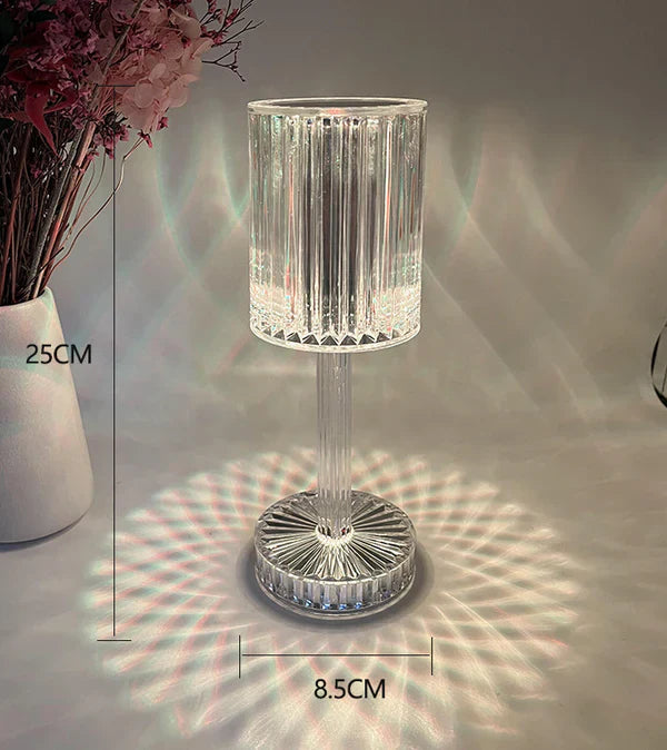 Lámpara de Sobremesa de Cristal Regulable con Diseño Moderno