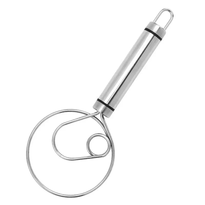 Batidor De Masa Danés De Acero Inoxidable Resistente - Diseño Duradero Y Ergonómico Para Hornear Y Cocinar De Forma Versátil