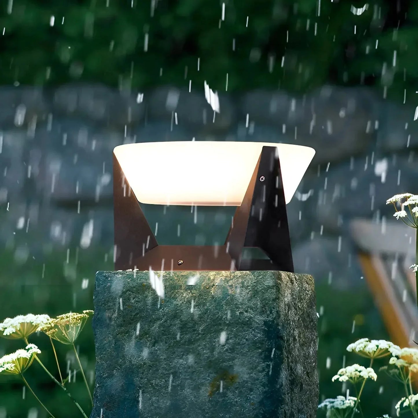 Moderna Luz Led De Pedestal Para Uso En Exteriores