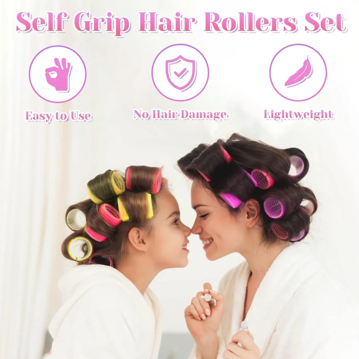 Rulos de Pelo Autoadhesivos | para unos Rizos Voluminosos y Duraderos para unos Rizos Voluminosos y Duraderos
