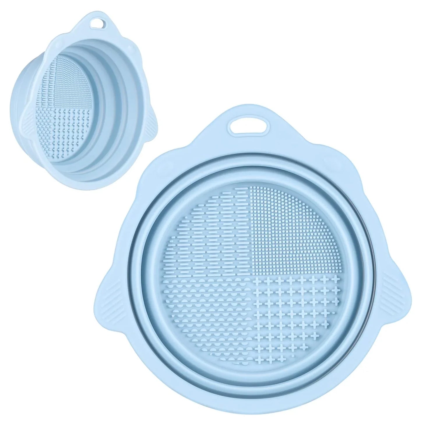 Bandeja de Silicona Plegable para Limpieza de Cepillos