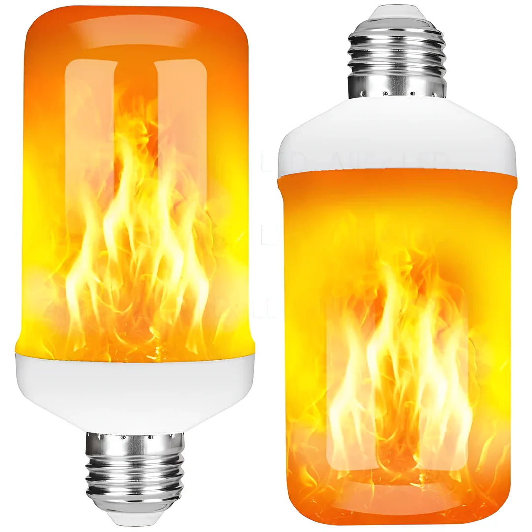 Lámpara con Efecto de Llama - Bombilla Led de 9w con Brillo de Llama Realista Lámpara con Efecto de Llama - Bombilla Led de 9w con Brillo de Llama Realista