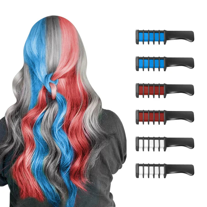 Lápiz de Tiza Lavable para el Cabello para Acentos de Color en el Cabello