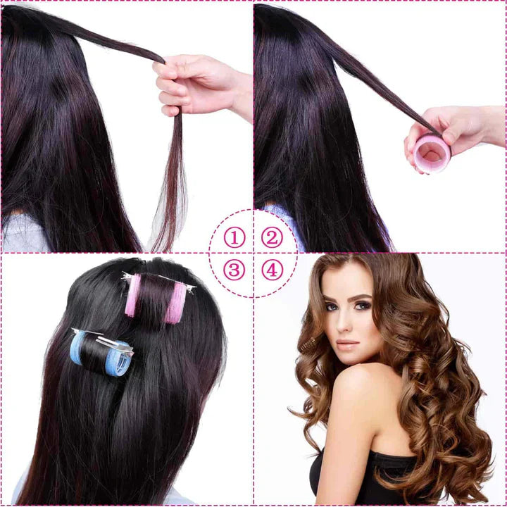 Rulos de Pelo Autoadhesivos | para unos Rizos Voluminosos y Duraderos para unos Rizos Voluminosos y Duraderos
