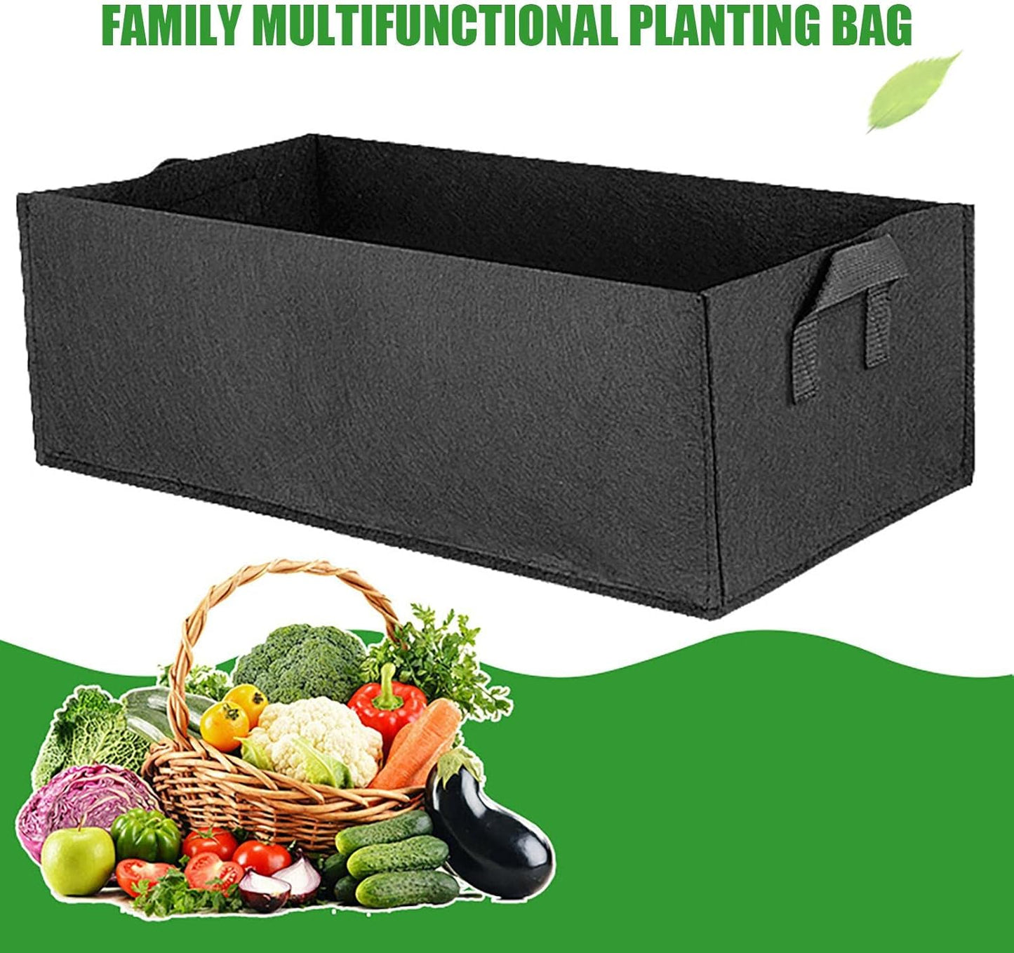 Caja De Fieltro Plegable Para Guardar Plantas Con Asas