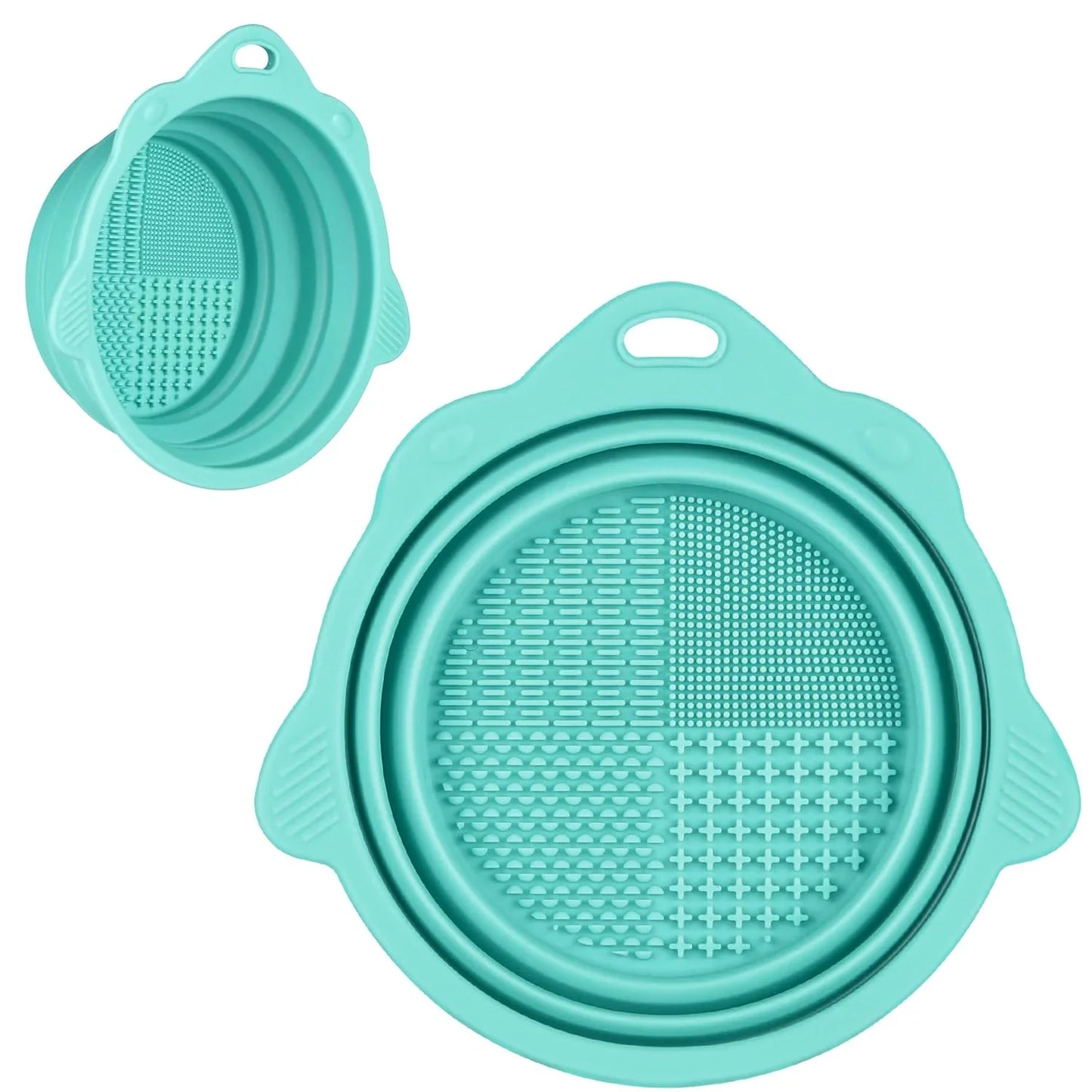 Bandeja de Silicona Plegable para Limpieza de Cepillos