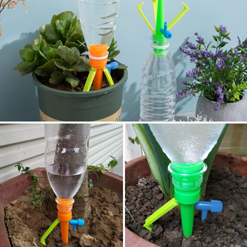 Espiga de Riego Automático para Plantas - con Adaptador para Botella Sistema de Riego Automático para Plantas
