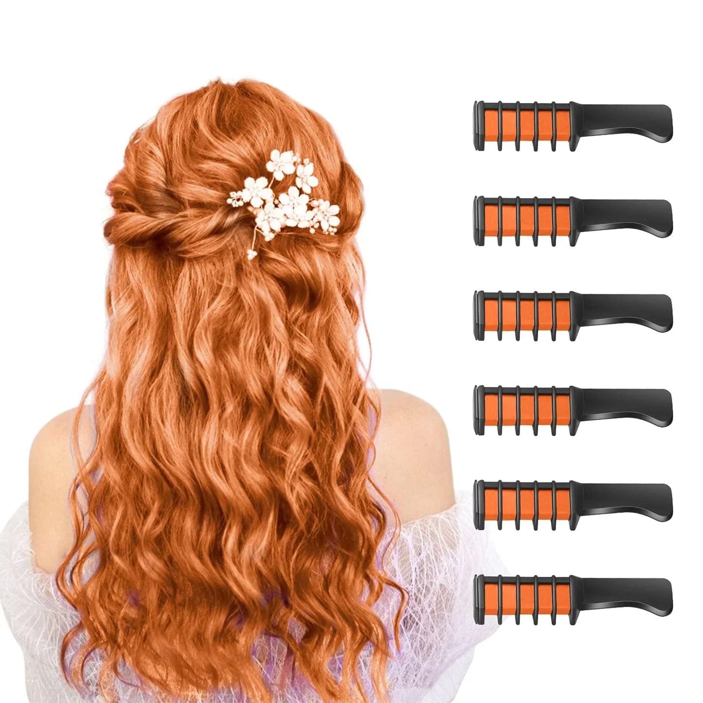 Lápiz de Tiza Lavable para el Cabello para Acentos de Color en el Cabello