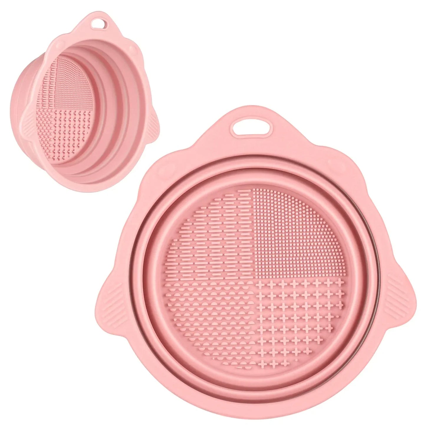 Bandeja de Silicona Plegable para Limpieza de Cepillos