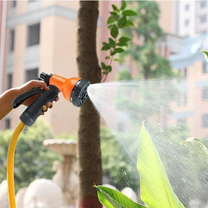 Pistola para Manguera de Jardín con 7 Funciones - Emisor de Riego Flexible para Plantas de Jardín