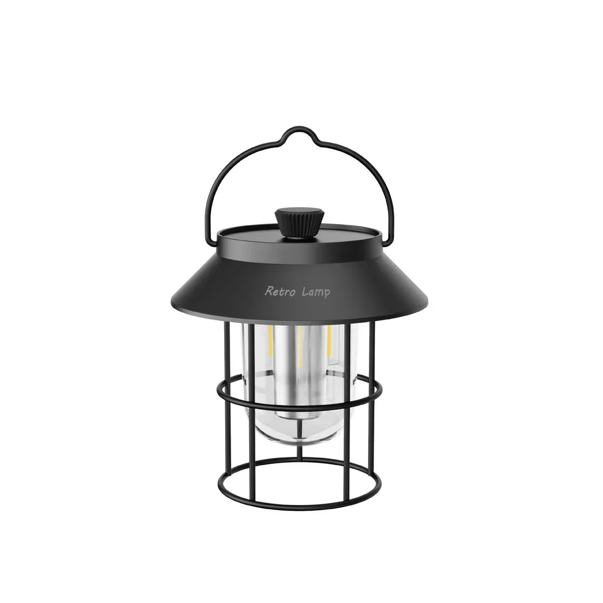 Linterna De Camping LED En Diseño Retro - Lámpara Portátil Para Interior Y Exterior