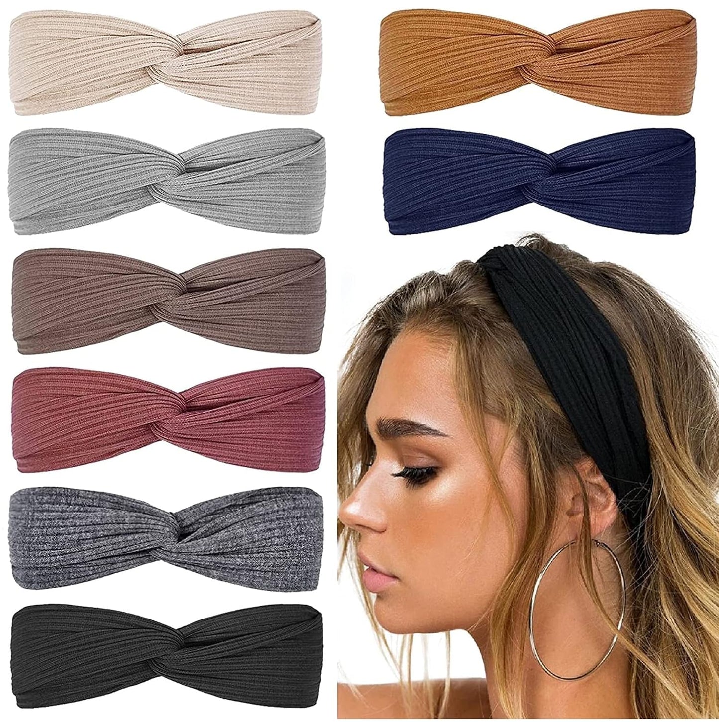 Diademas de Torsión Acanaladas - Diseño Boho