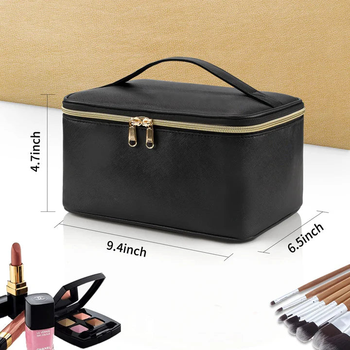 Práctico Organizador de Maquillaje para Viajar | con Compartimentos y Separadores