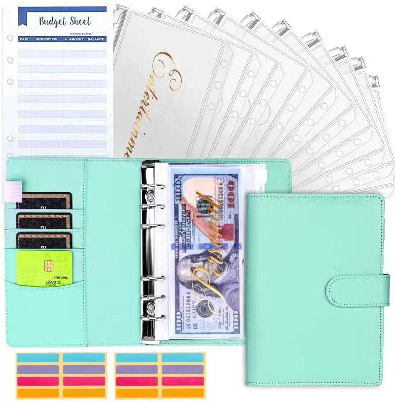 Carpeta Presupuestaria Con Sistema De Sobres Para Dinero En Efectivo Y Ranuras Para Tarjetas De Crédito Presupuesto