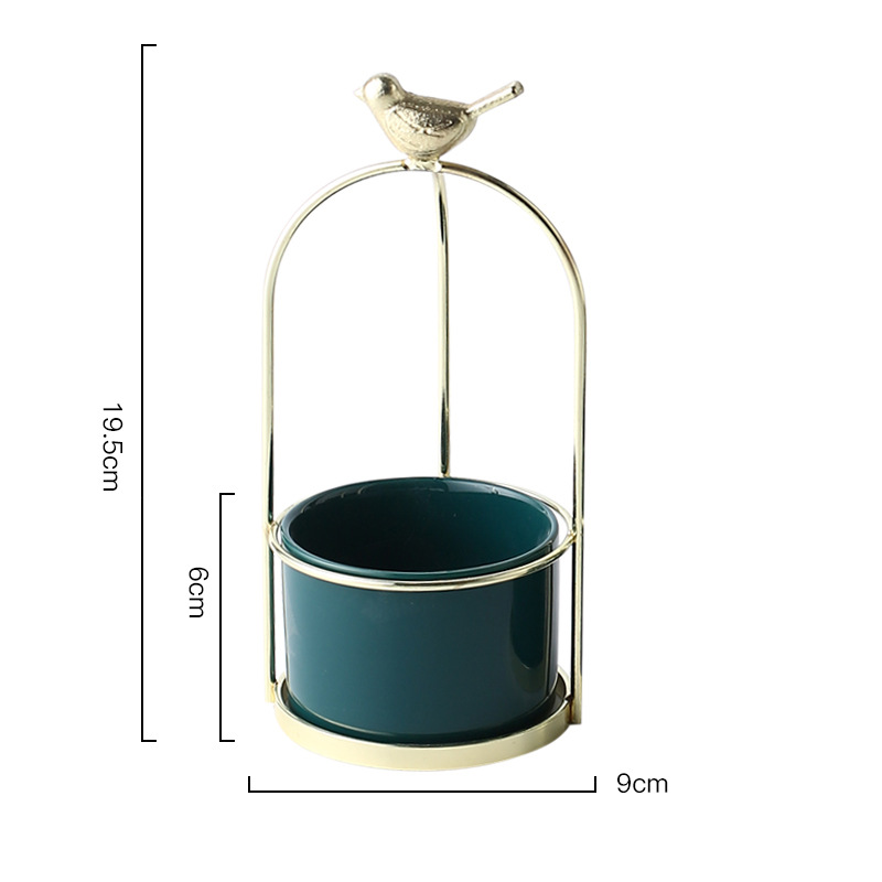 Maceta De Flores Con Diseño De Pájaro Para Una Decoración Con Estilo