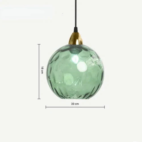 Lámpara Colgante Esférica de Cristal