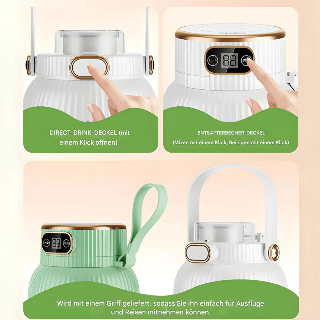 Batidora Multifunción Portátil Con Doble Tapa Y Función De Carga Usb - Para Batidos Y Almacenamiento De Alimentos Para Batidos Y Almacenamiento De Alimentos