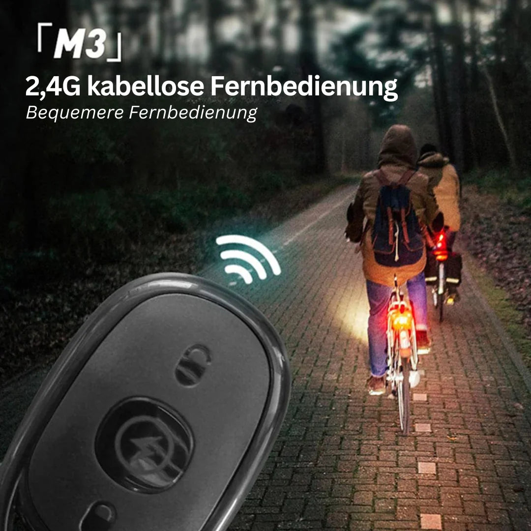Luz Trasera Led Inalámbrica Para Moto - Mando A Distancia Recargable Para Luz De Freno Y Advertencia