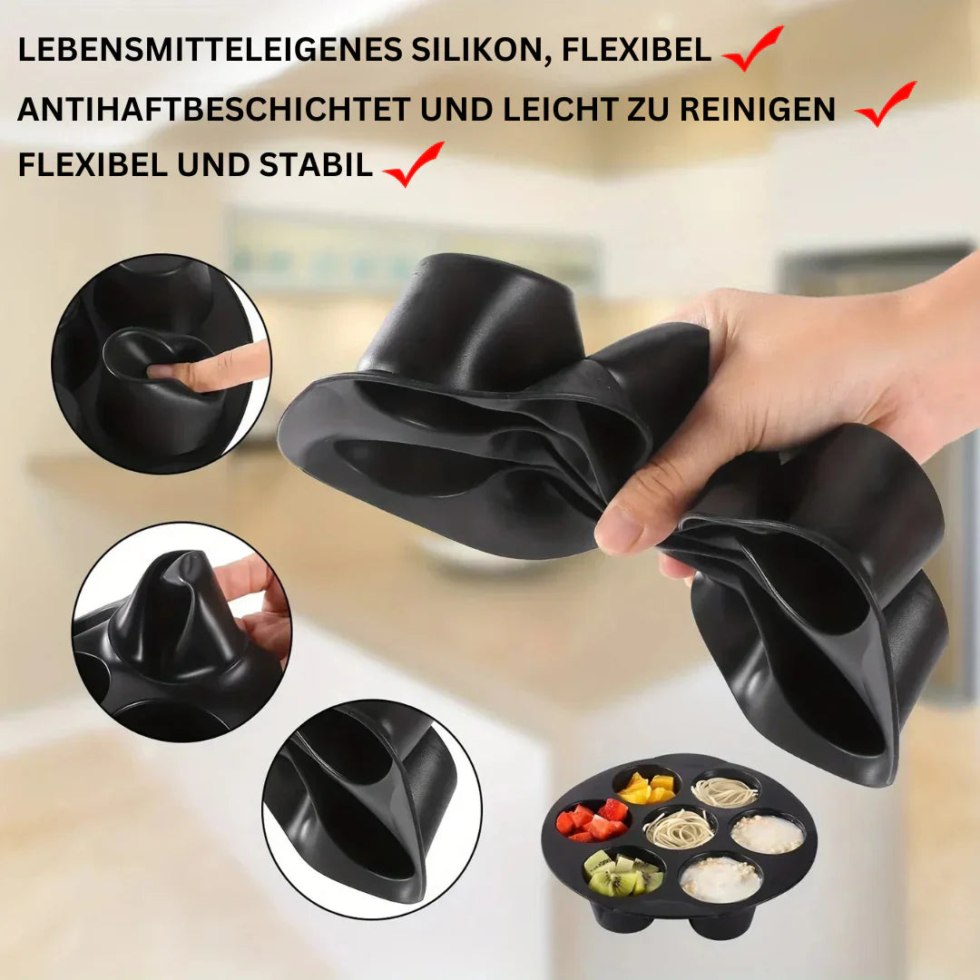Moldes De Silicona Para Freidora De Aire Caliente - Antiadherentes Y Flexibles Para Magdalenas , Cupcakes Y Aperitivos Los Moldes De Silicona Para Freidora De Aire Caliente Son Ideales Para La Preparación De Magdalenas , Cupcakes Y Aperitivos