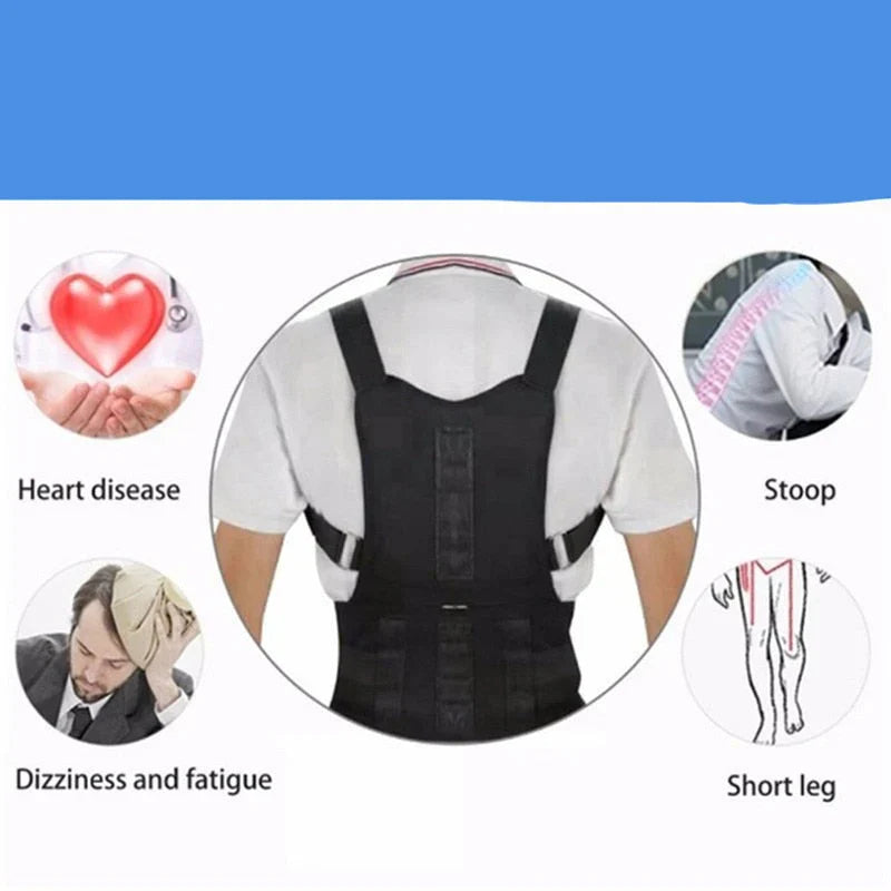 Apoyo Lumbar Magnético Corrector de Postura